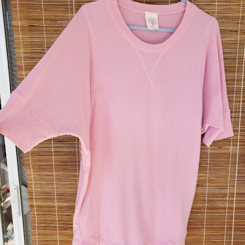 Tunic Length Bat Wing Terry Top